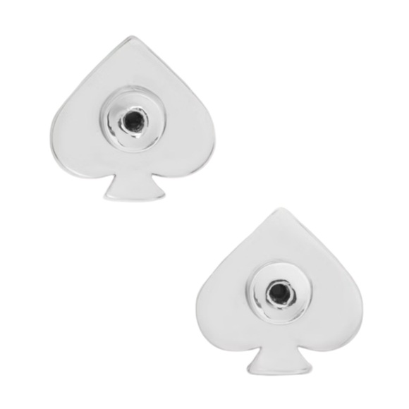 KATE SPADE • Silver Something Sparkly Light Sapphire Crystal Earrings - Picture 3 of 4